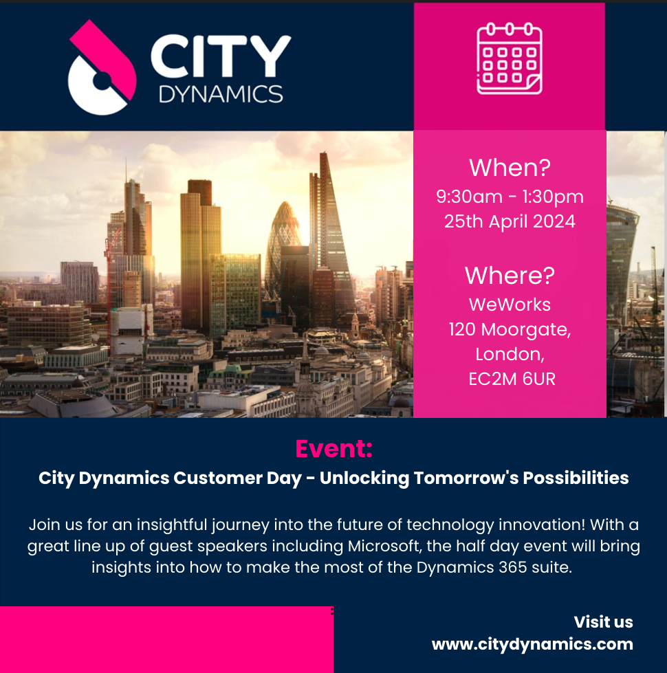 Event: City Dynamics Customer Day – Unlocking Tomorrow’s Possibilities